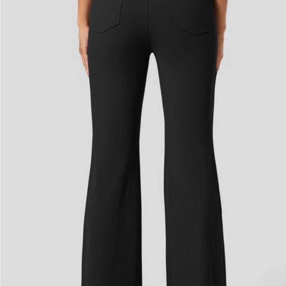 Halara Chic Black Flare Women's Pants - Picture 8 of 10